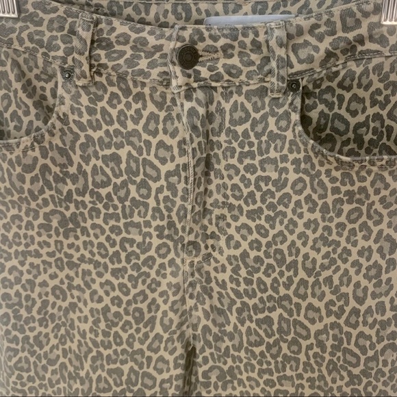 SUBDUED Soft Flare Spotted High-Rise Jeans Animal Print Size 28 - Picture 4 of 11